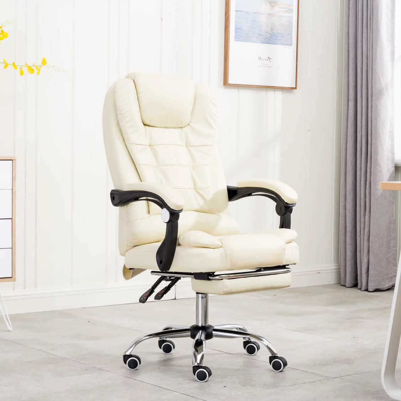 Silla Ejecutiva Ergonómica Reclinable con Reposapiés – 💼 ¡CONFORT, ESTILO Y LUJO EN UNA SOLA SILLA!
