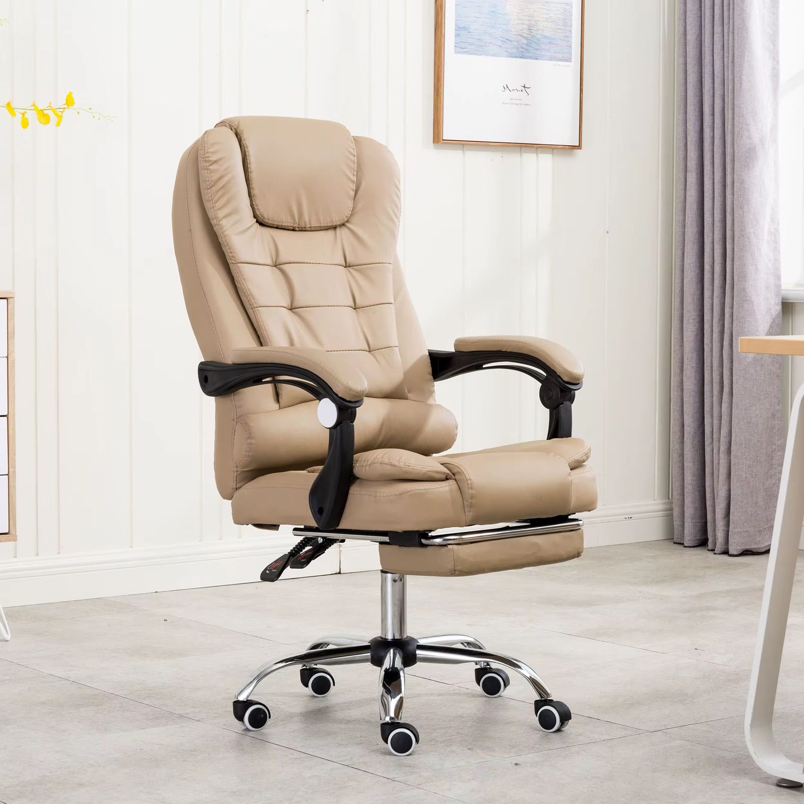 Silla Ejecutiva Ergonómica Reclinable con Reposapiés – 💼 ¡CONFORT, ESTILO Y LUJO EN UNA SOLA SILLA!