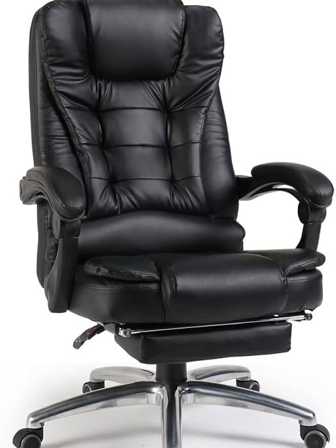 Silla Ejecutiva Ergonómica Reclinable con Reposapiés – 💼 ¡CONFORT, ESTILO Y LUJO EN UNA SOLA SILLA!
