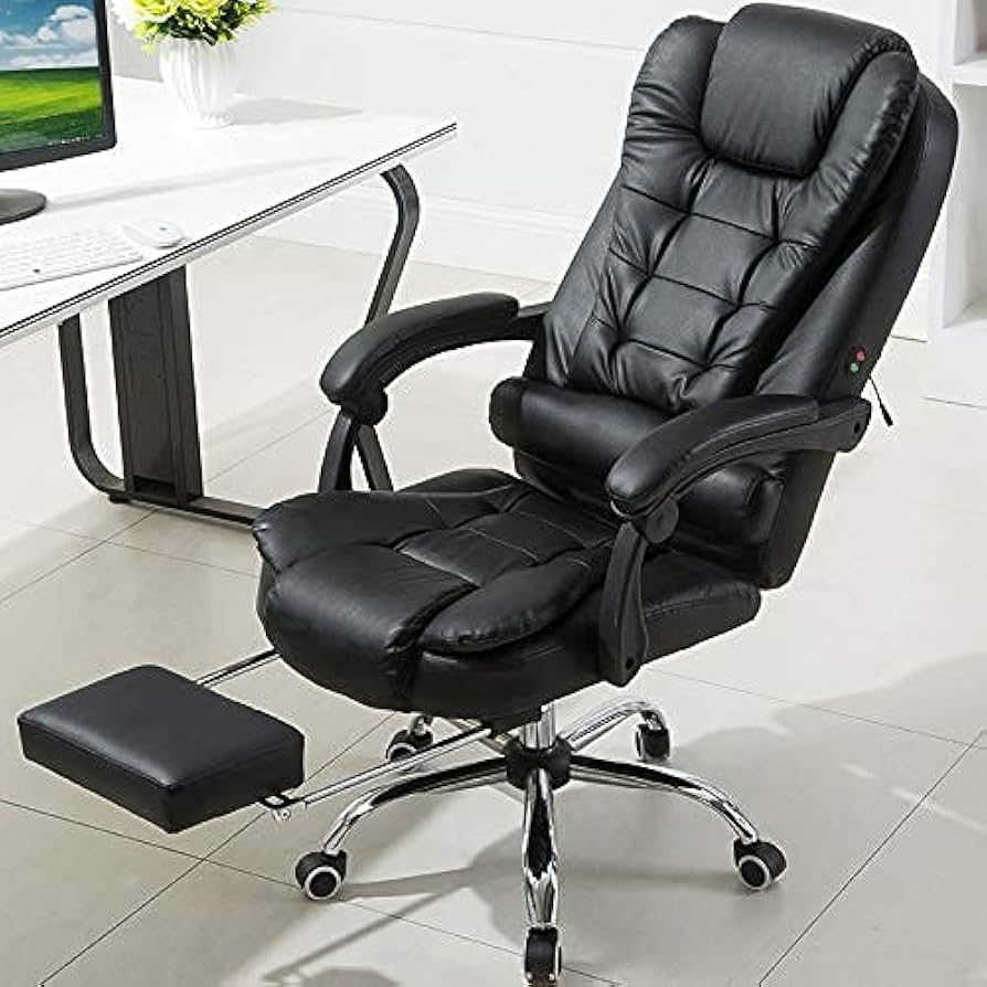 Silla Ejecutiva Ergonómica Reclinable con Reposapiés – 💼 ¡CONFORT, ESTILO Y LUJO EN UNA SOLA SILLA!