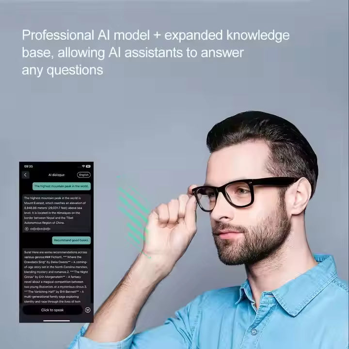 Gafas Inteligentes W100 – Tecnología Avanzada que Se Lleva con Estilo
